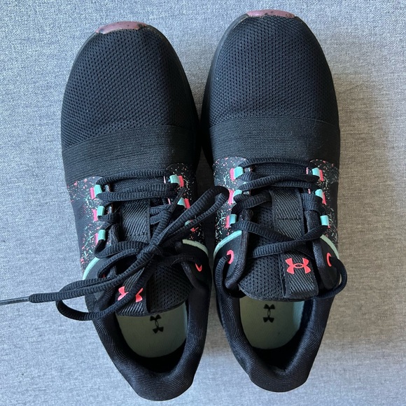 Under Armour women’s Charged Breathe black training shoes size 7.5 - Picture 2 of 5